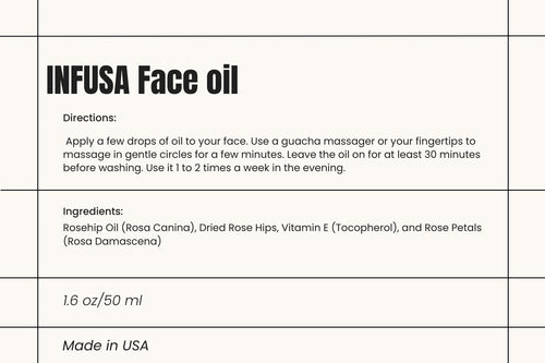 Organic Rosehip face oil with Infusio technology